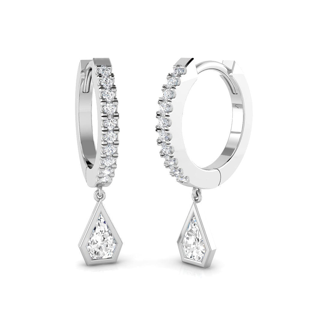 SE6621 — Earrings - 9k White Gold