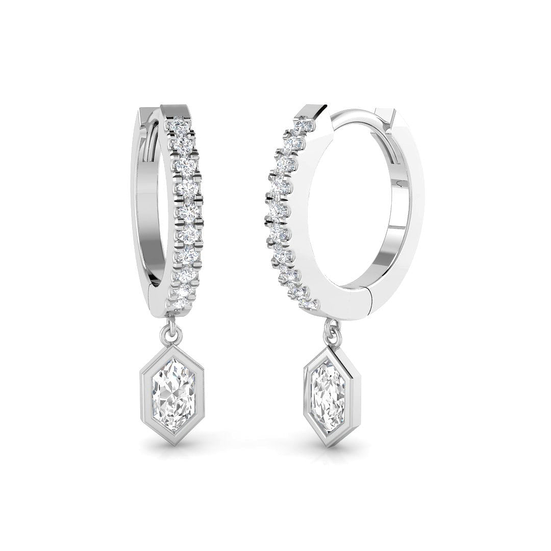 SE6623 — Earrings - 9k White Gold