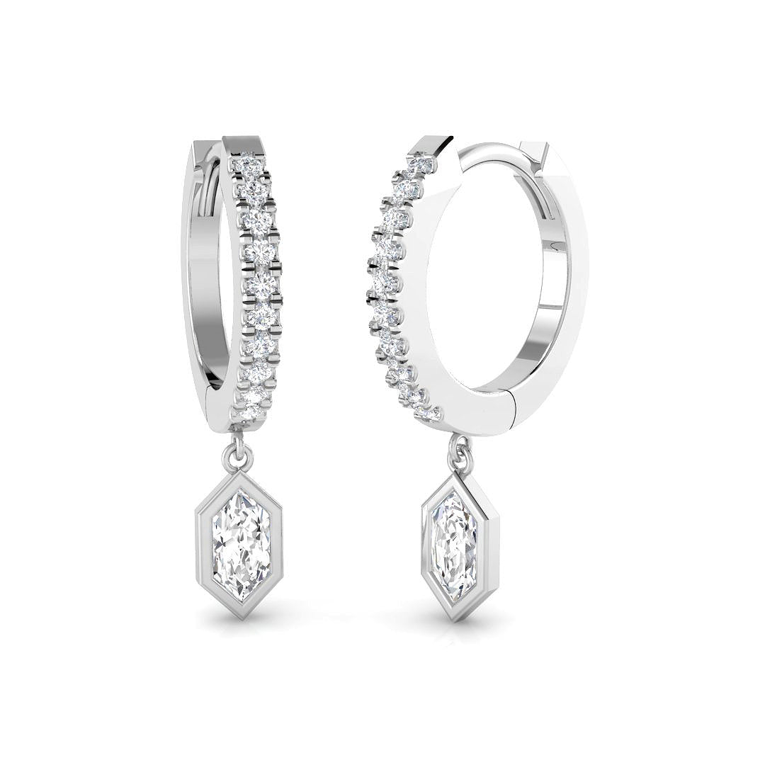 SE6626 — Earrings - 9k White Gold