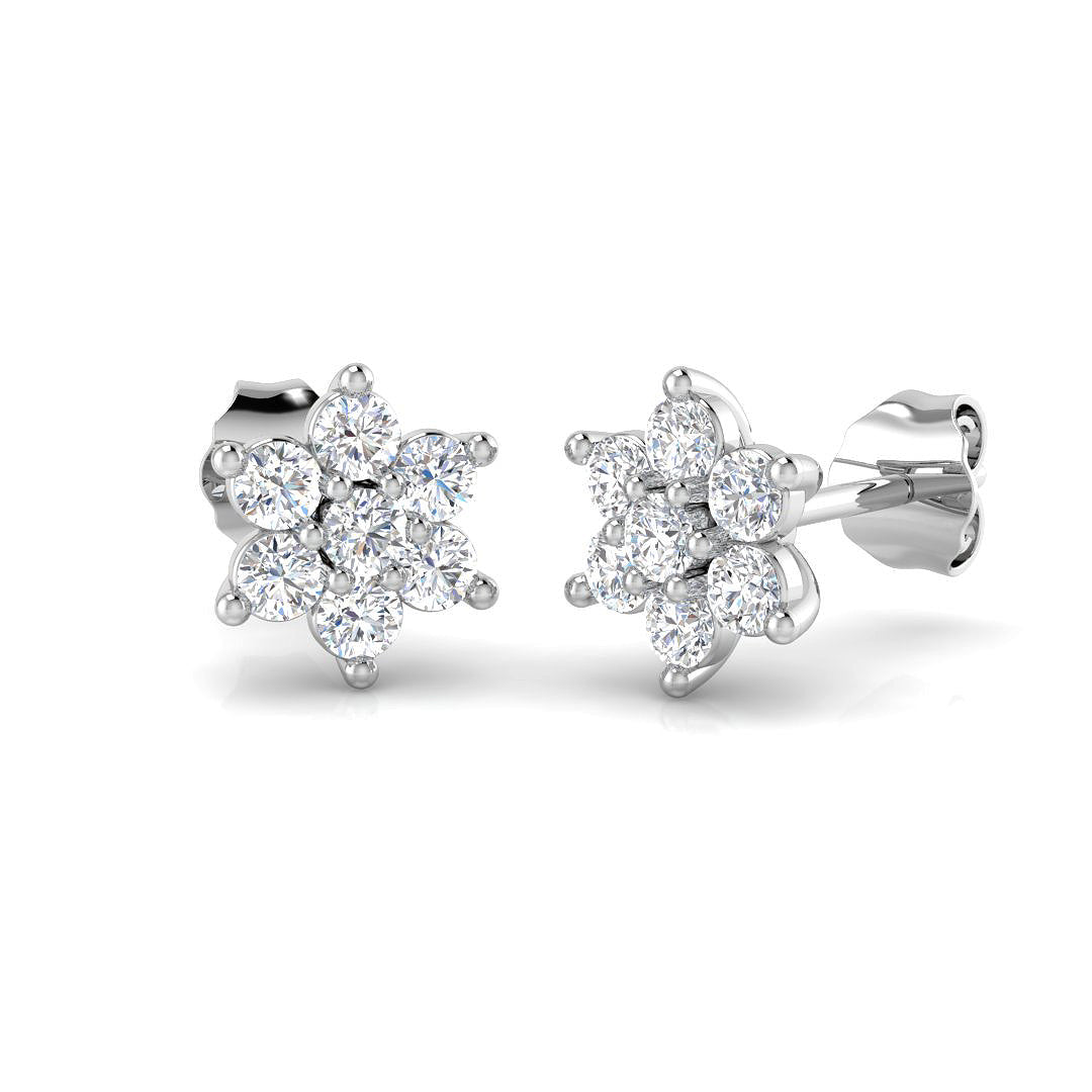 SE6638 — Earrings - 9k White Gold