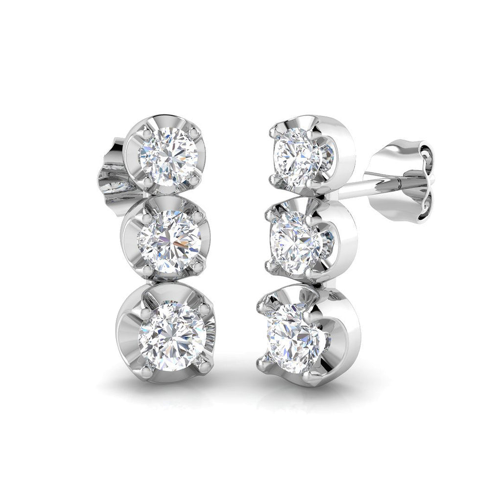 SE6648 — Earrings - 9k White Gold
