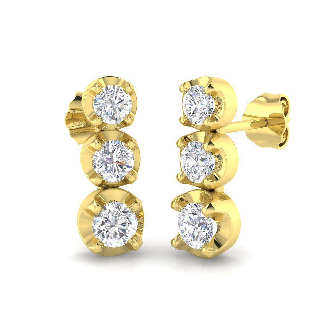 SE6648 — Earrings - 9k Yellow Gold