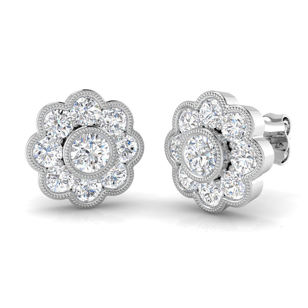 SE6653 — Earrings - 9k White Gold
