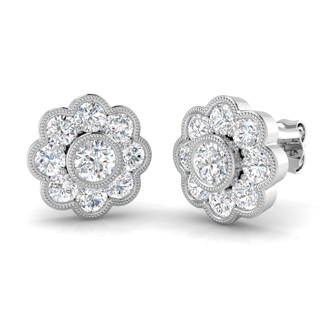 SE6653 — Earrings - 9k White Gold