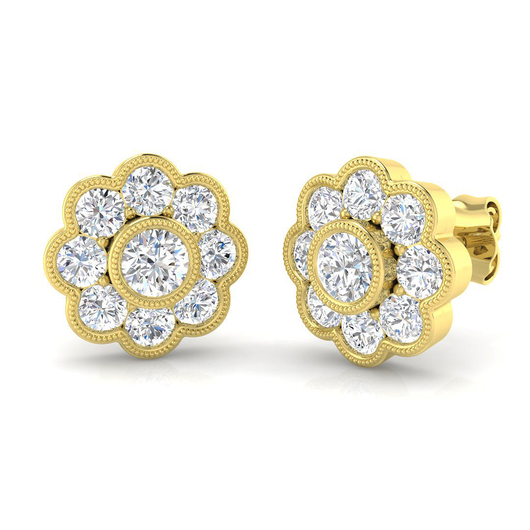 SE6653 — Earrings - 9 KT Yellow Gold