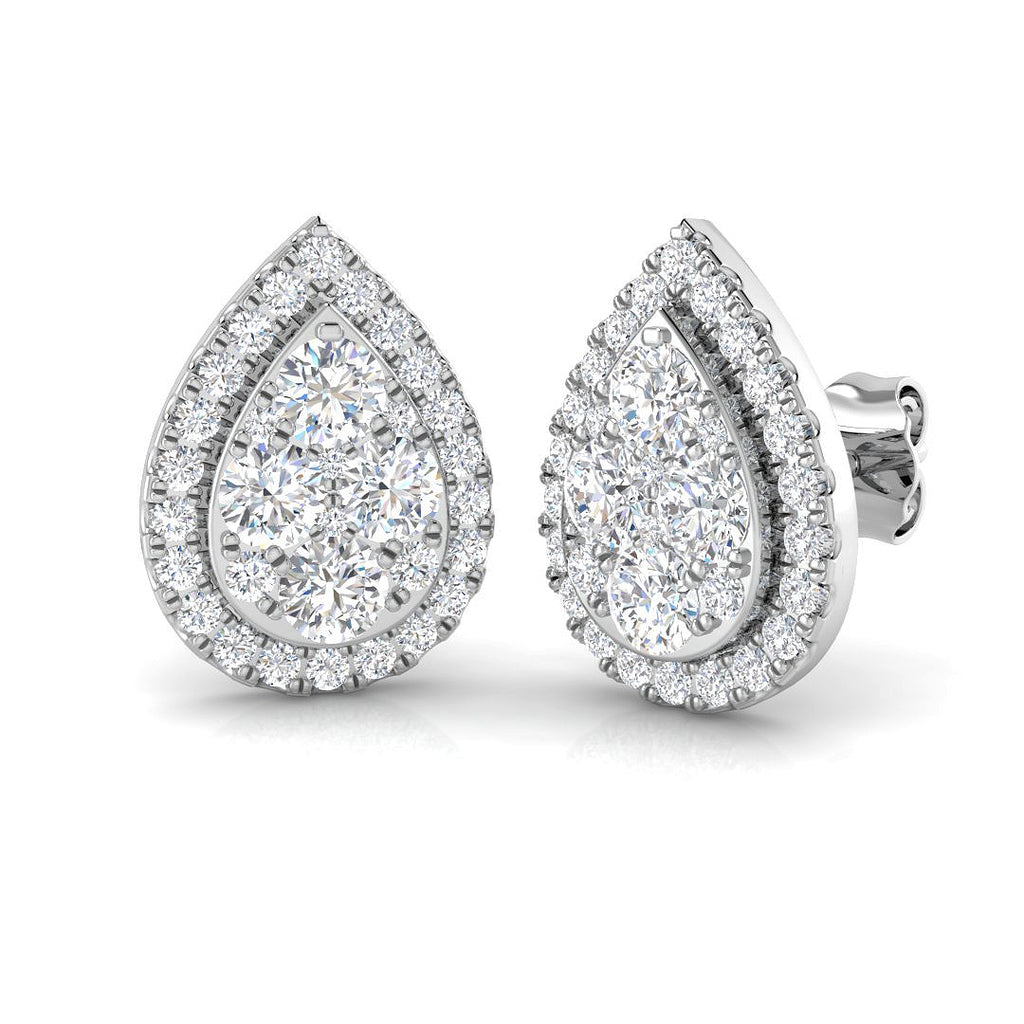 SE6654 — Earrings - 9k White Gold