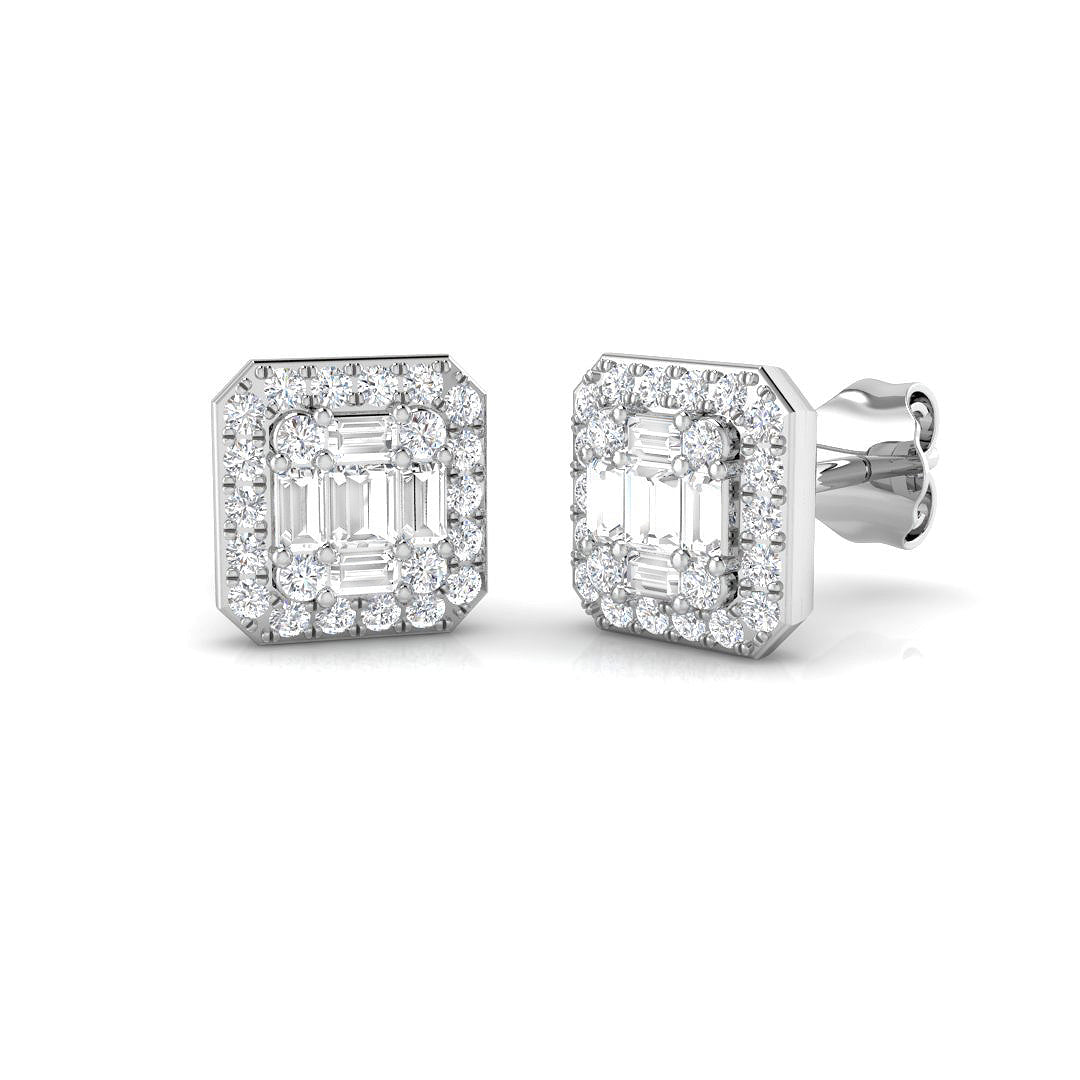 SE6694 — Earrings - 9k White Gold