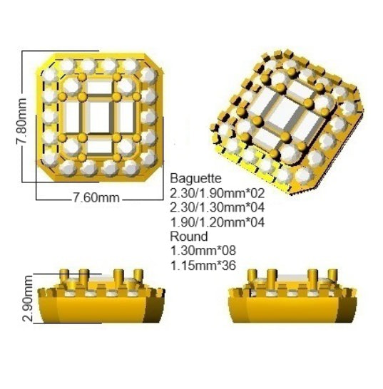 SE6694 — Earrings - 9k Yellow Gold detail