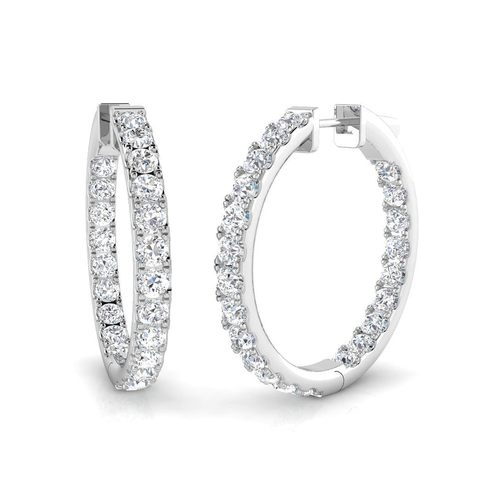 SE6725 — Earrings - 9k White Gold