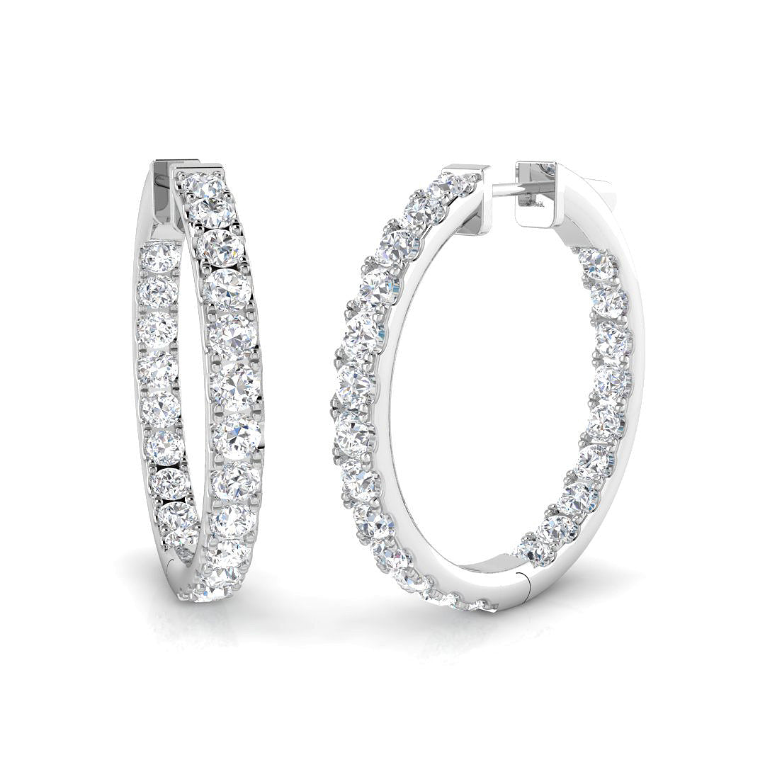 SE6725 — Earrings - 9k White Gold