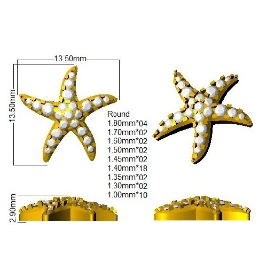 SE6726 — Earrings - 9k Yellow Gold detail