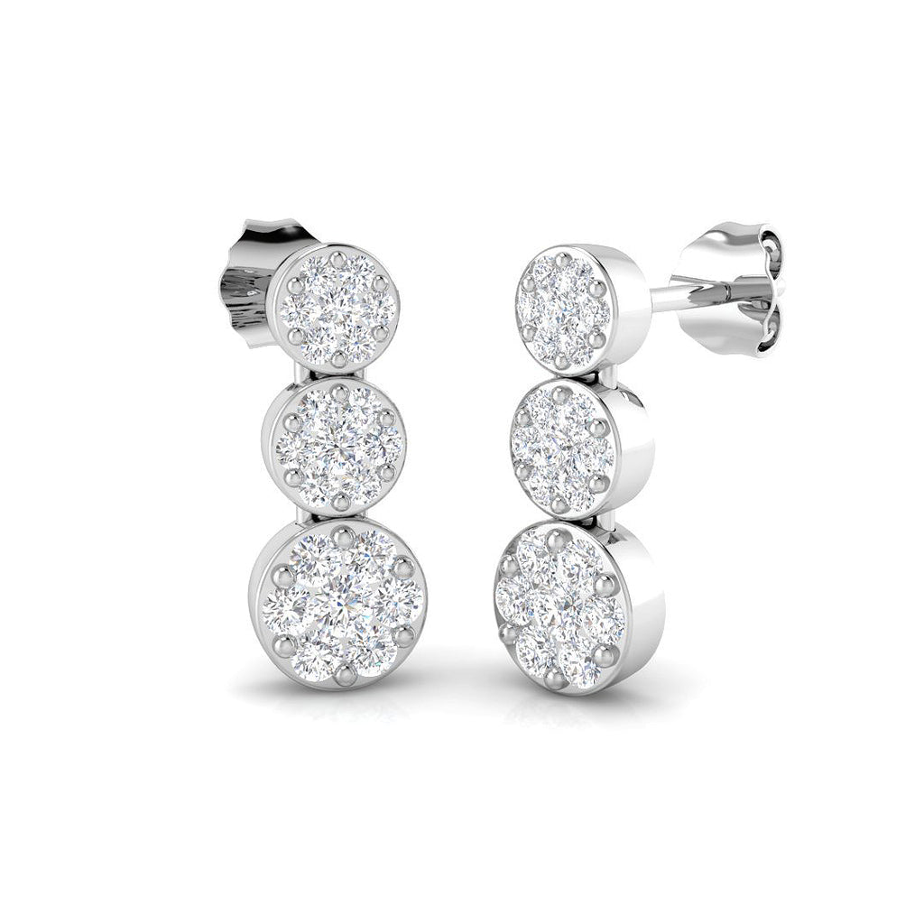 SE6729 — Earrings - 9k White Gold