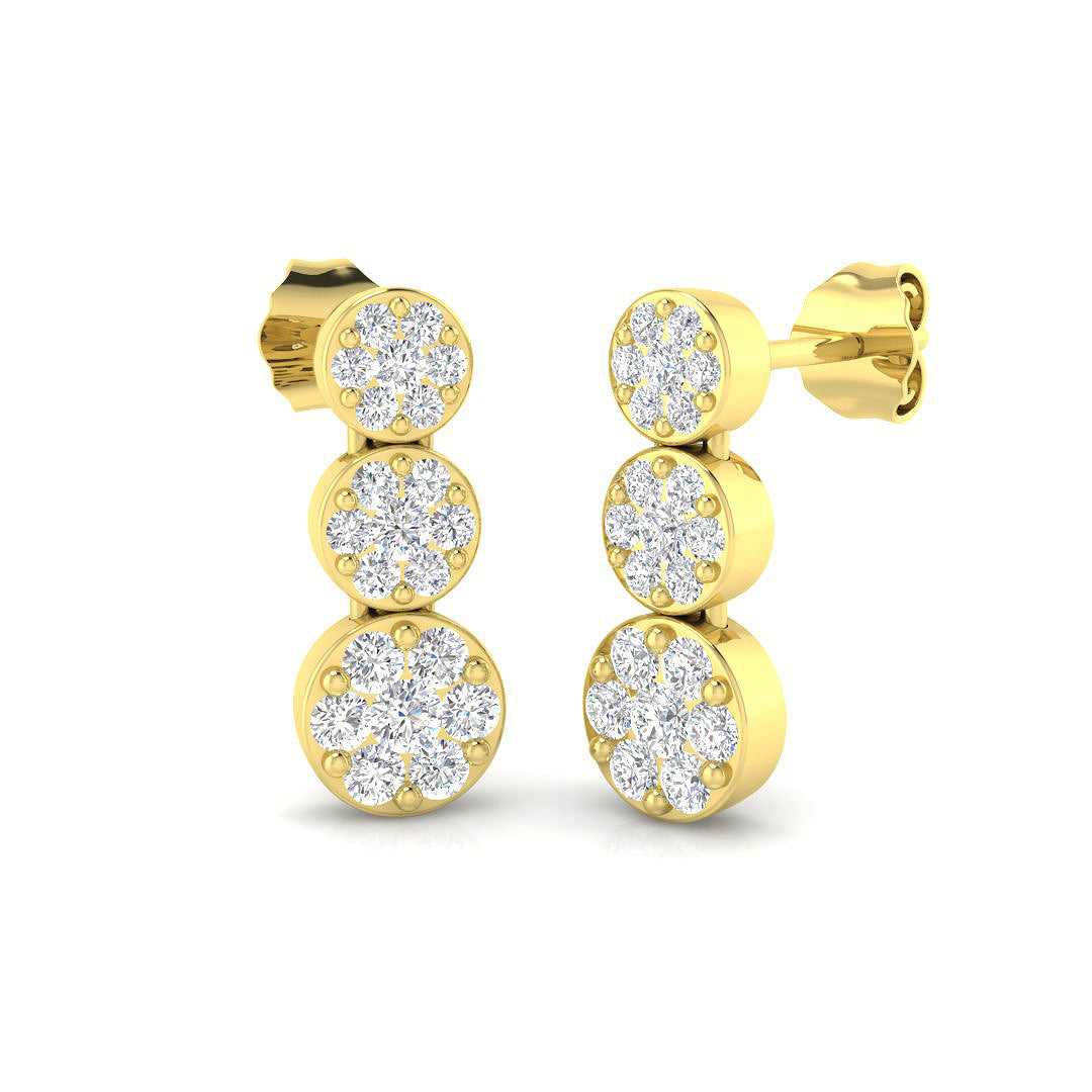 SE6729 — Earrings - 9k Yellow Gold