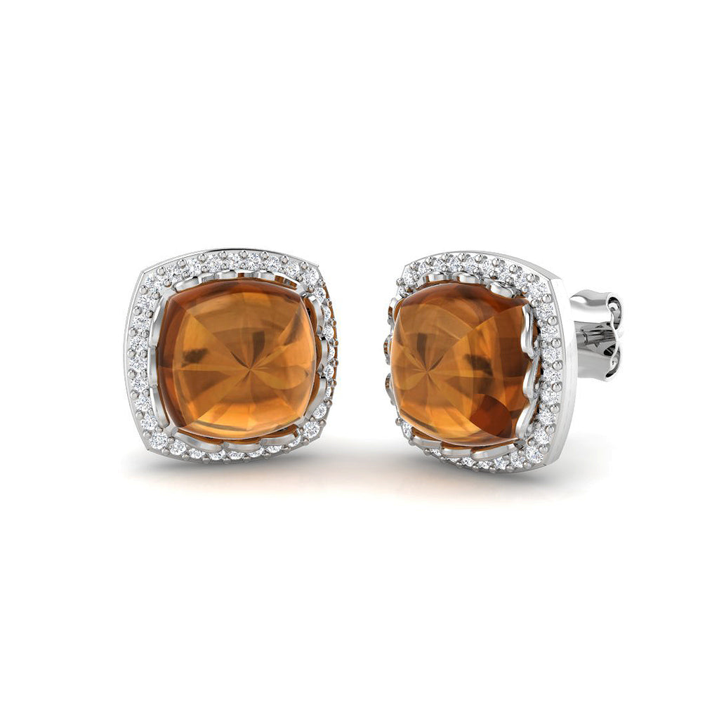 SE6737 — Earrings - 9k White Gold