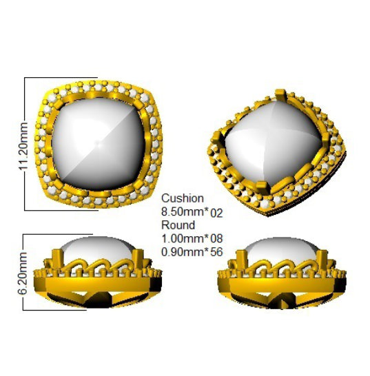 SE6737 — Earrings - 9k Yellow Gold detail