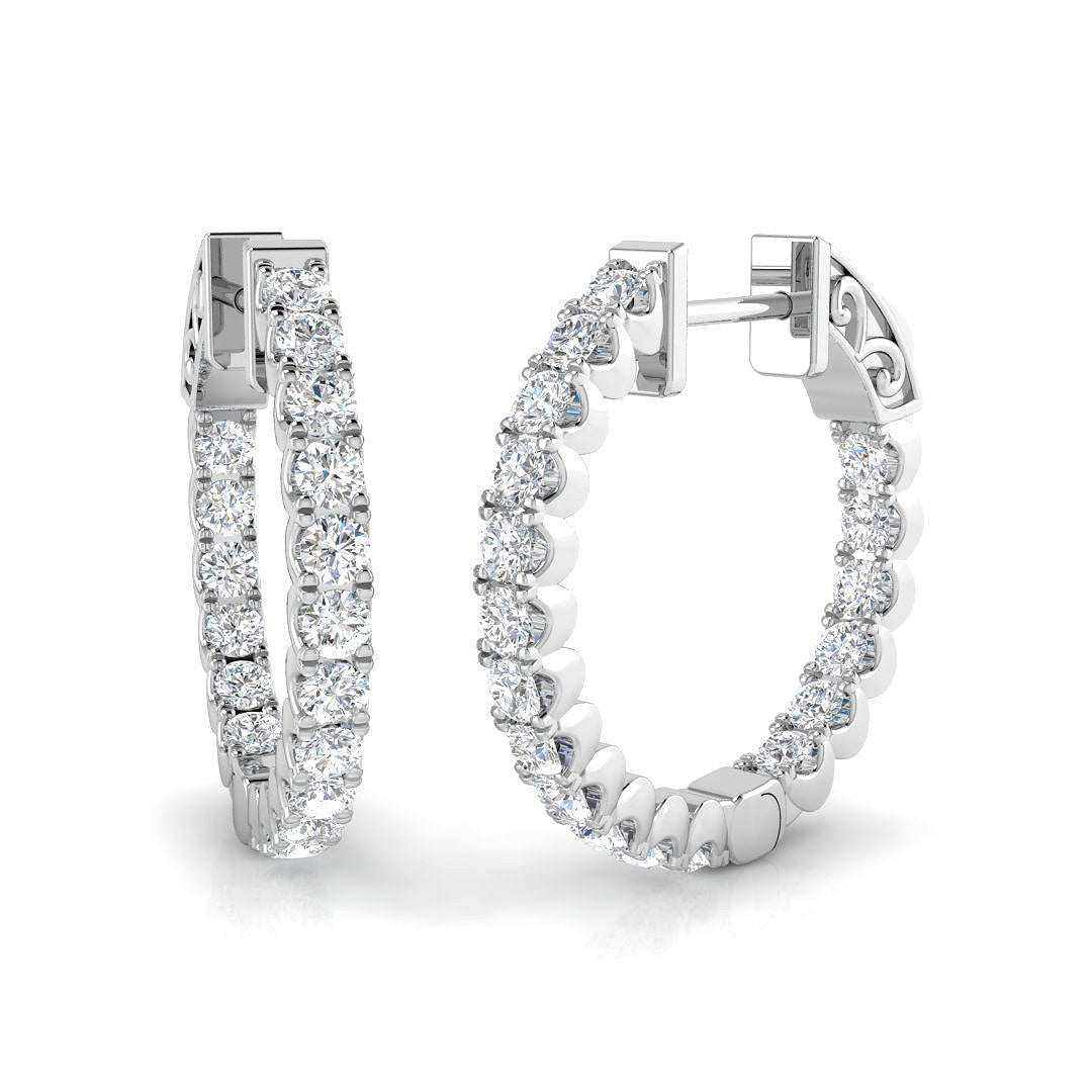 SE6739 — Earrings - 9k White Gold