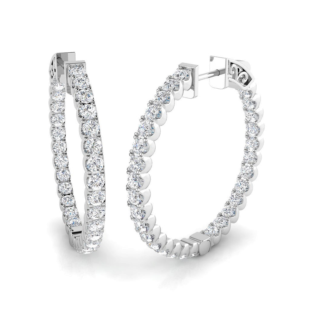 SE6740 — Earrings - 9k White Gold