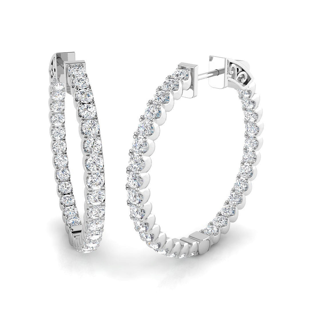 SE6740 — Earrings - 9k White Gold