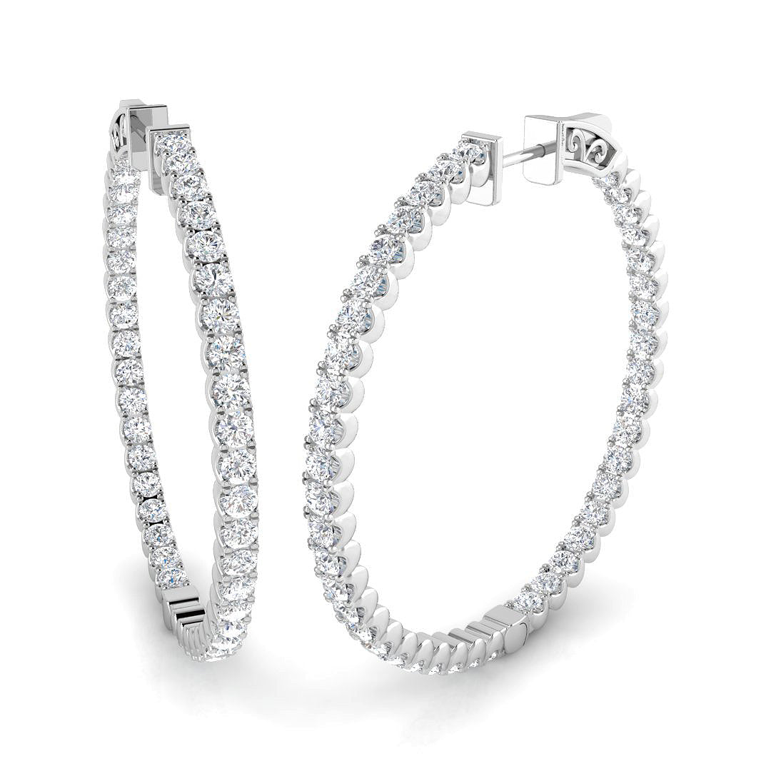 SE6741 — Earrings - 9k White Gold
