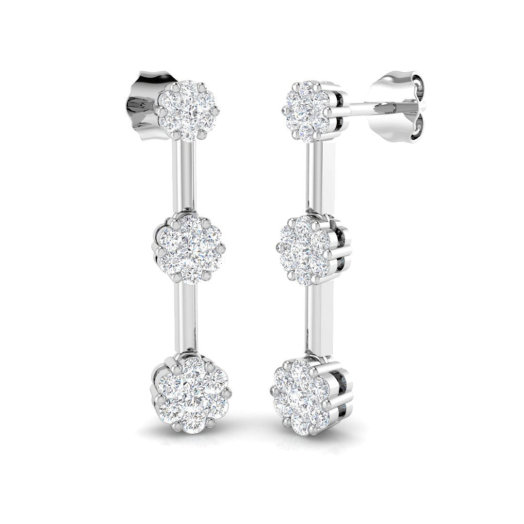 SE6758 — Earrings - 9k White Gold