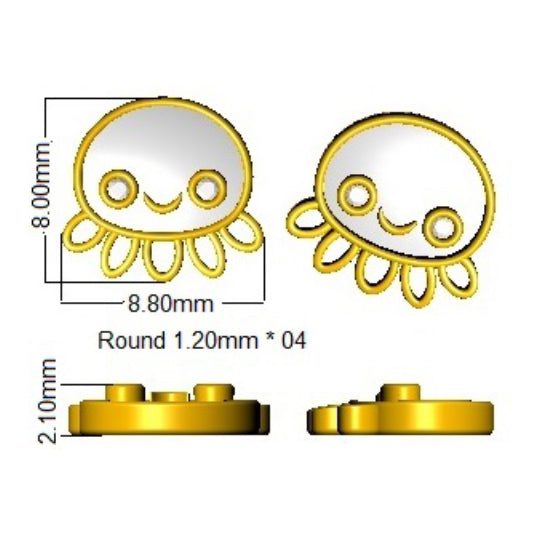 SE6770 — Earrings - 9k Yellow Gold detail