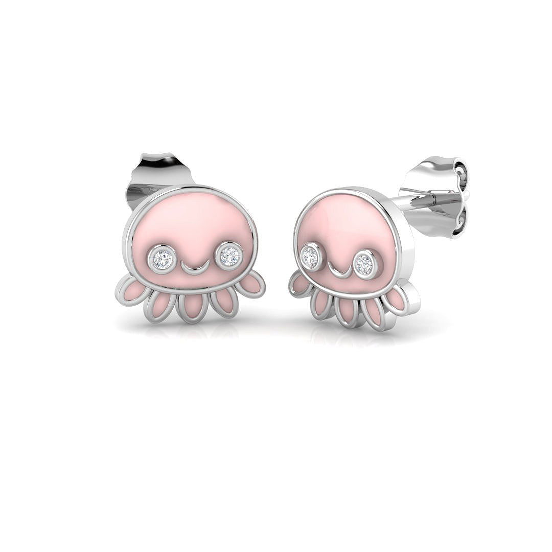 SE6770 — Earrings - 9k White Gold
