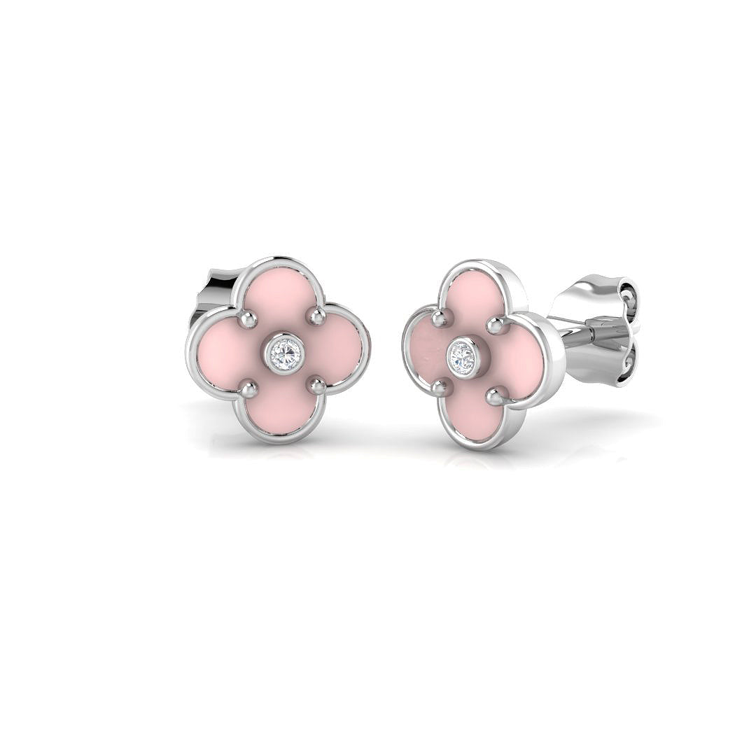 SE6771 — Earrings - 9k White Gold