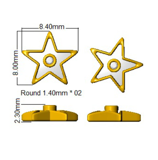 SE6774 — Earrings - 9k Yellow Gold detail