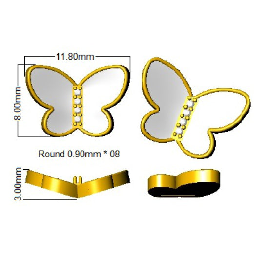 SE6775 — Earrings - 9k Yellow Gold detail