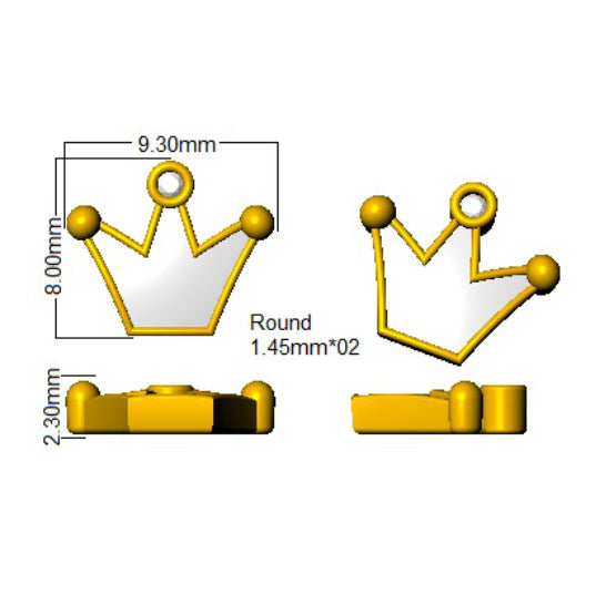 SE6777 — Earrings - 9k Yellow Gold detail