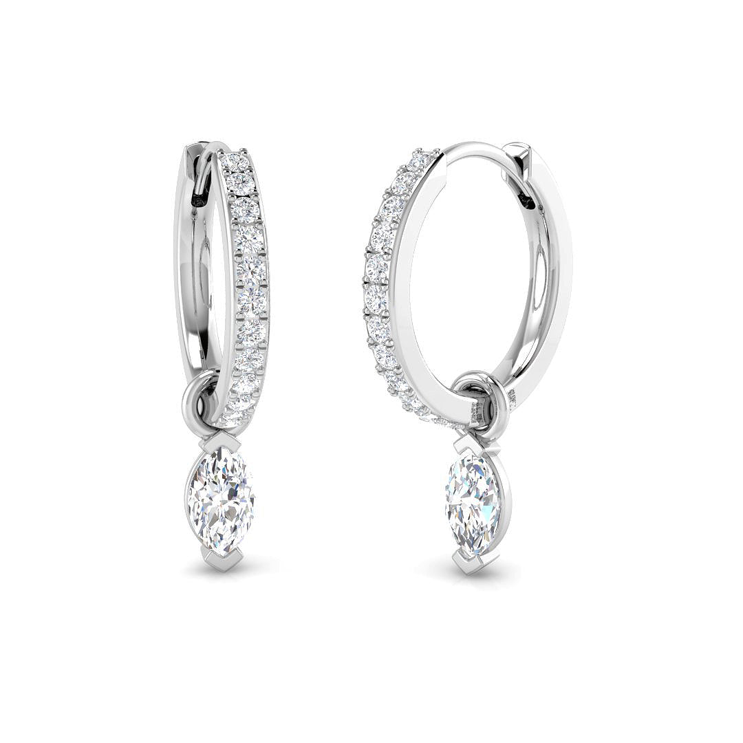 SE6798 — Earrings - 9k White Gold