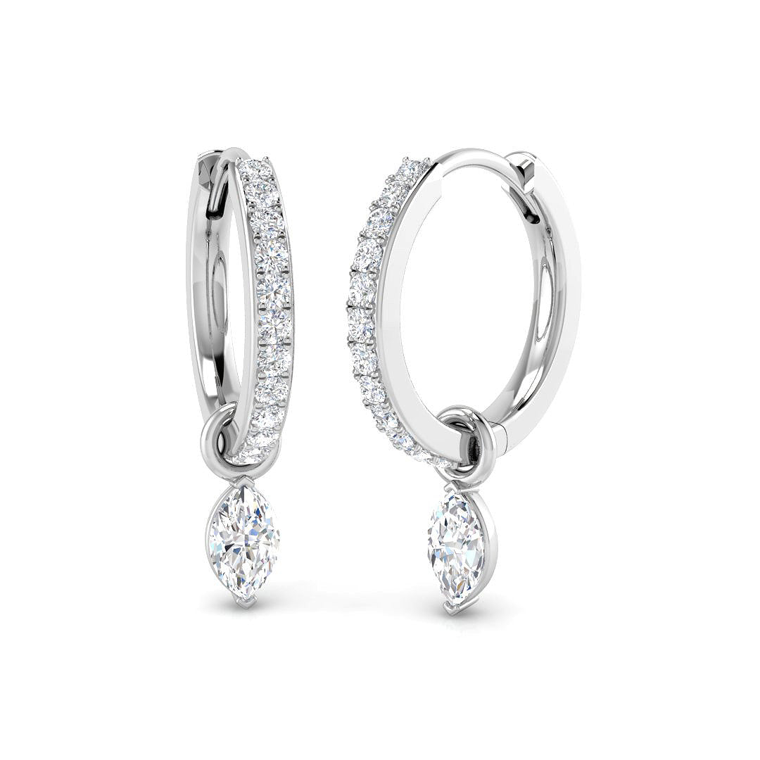 SE6800 — Earrings - 9k White Gold