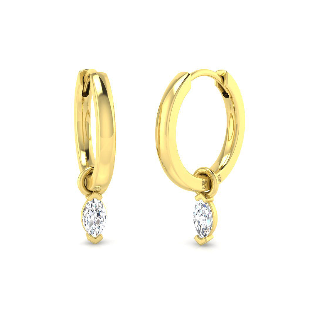 SE6801 — Earrings - 18 KT Yellow Gold