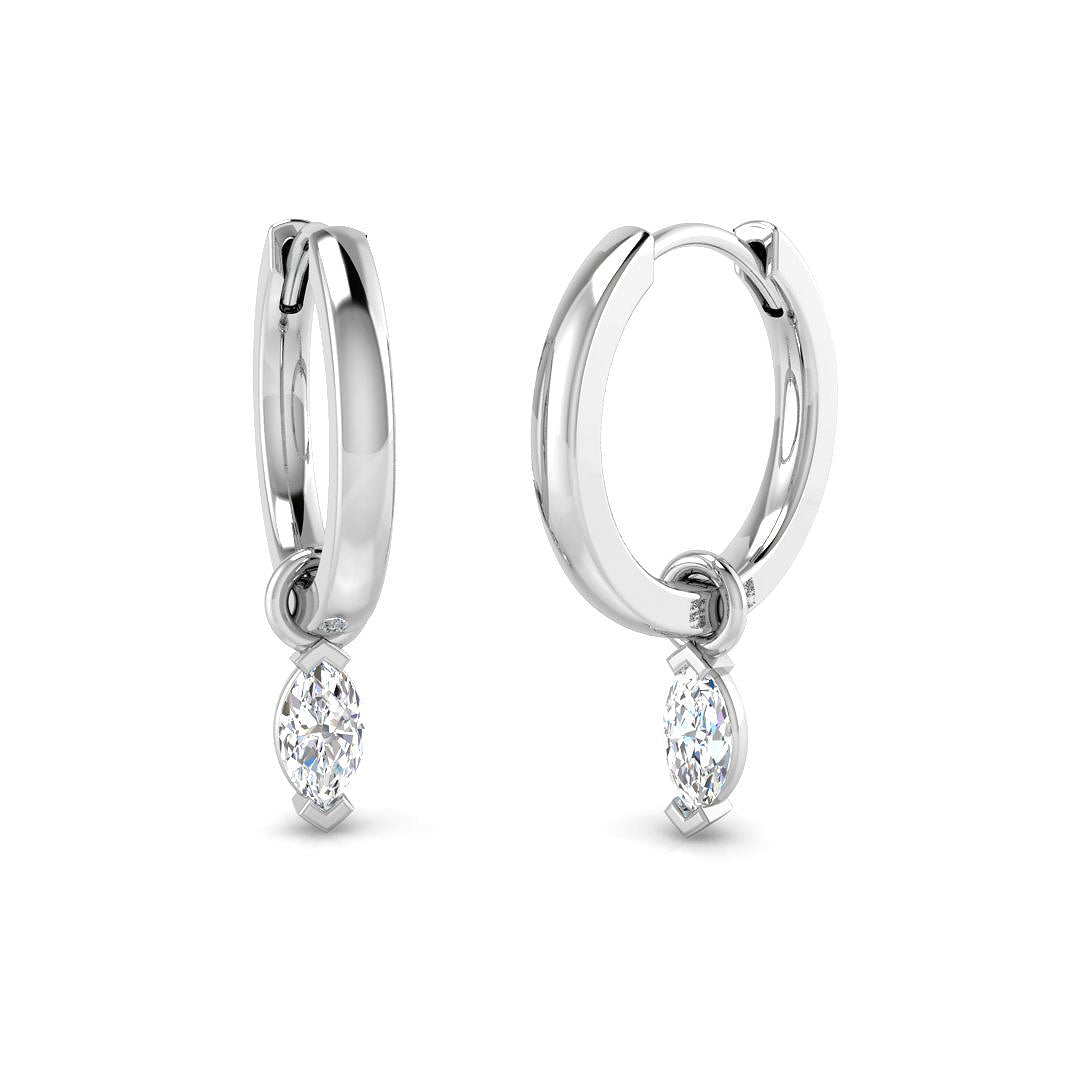 SE6802 — Earrings - 9k White Gold