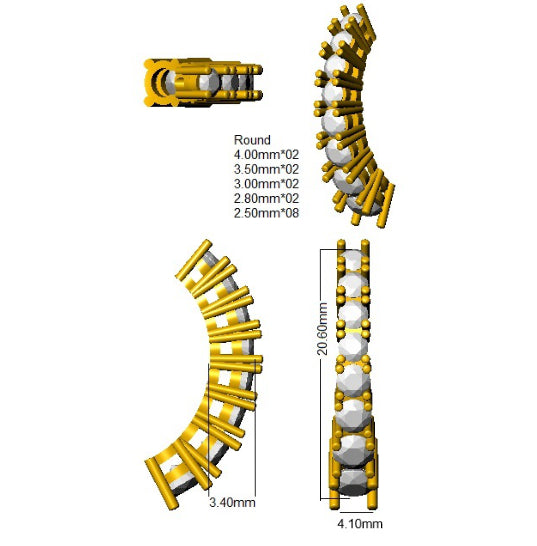 SE6819 — Earrings - 9k Yellow Gold detail