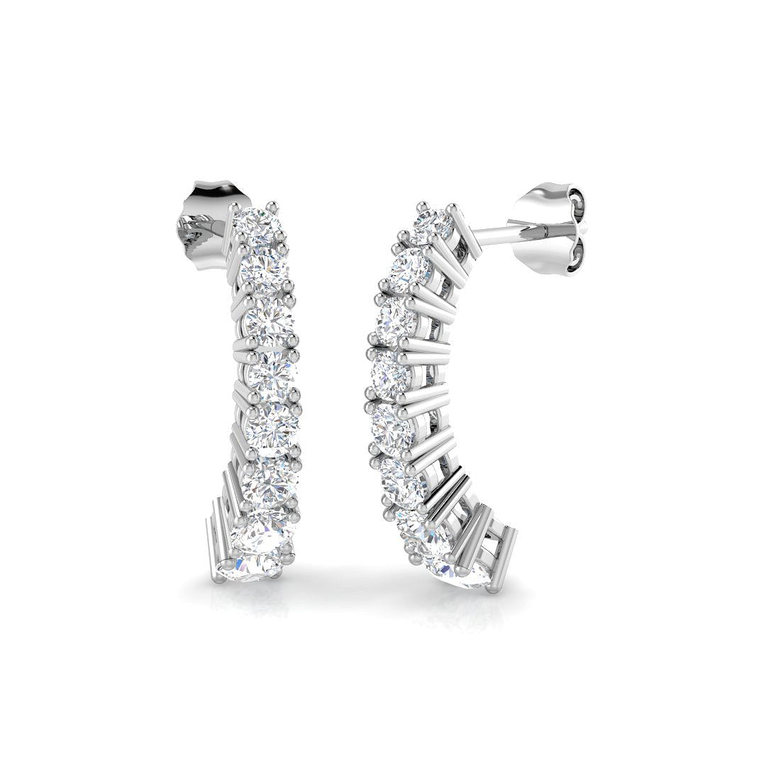 SE6819 — Earrings - 9k White Gold