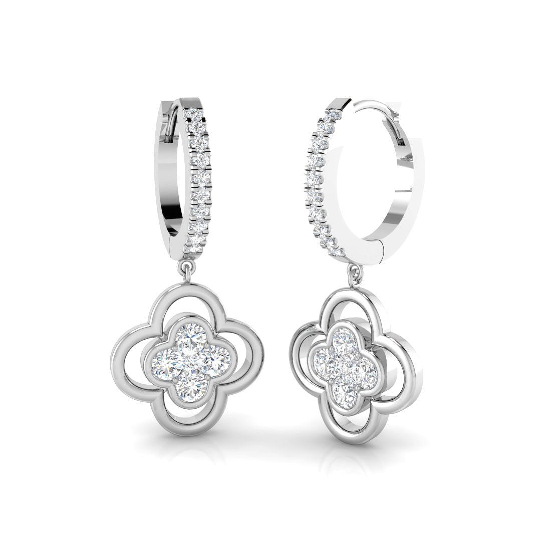 SE6870 — Earrings - 9k White Gold