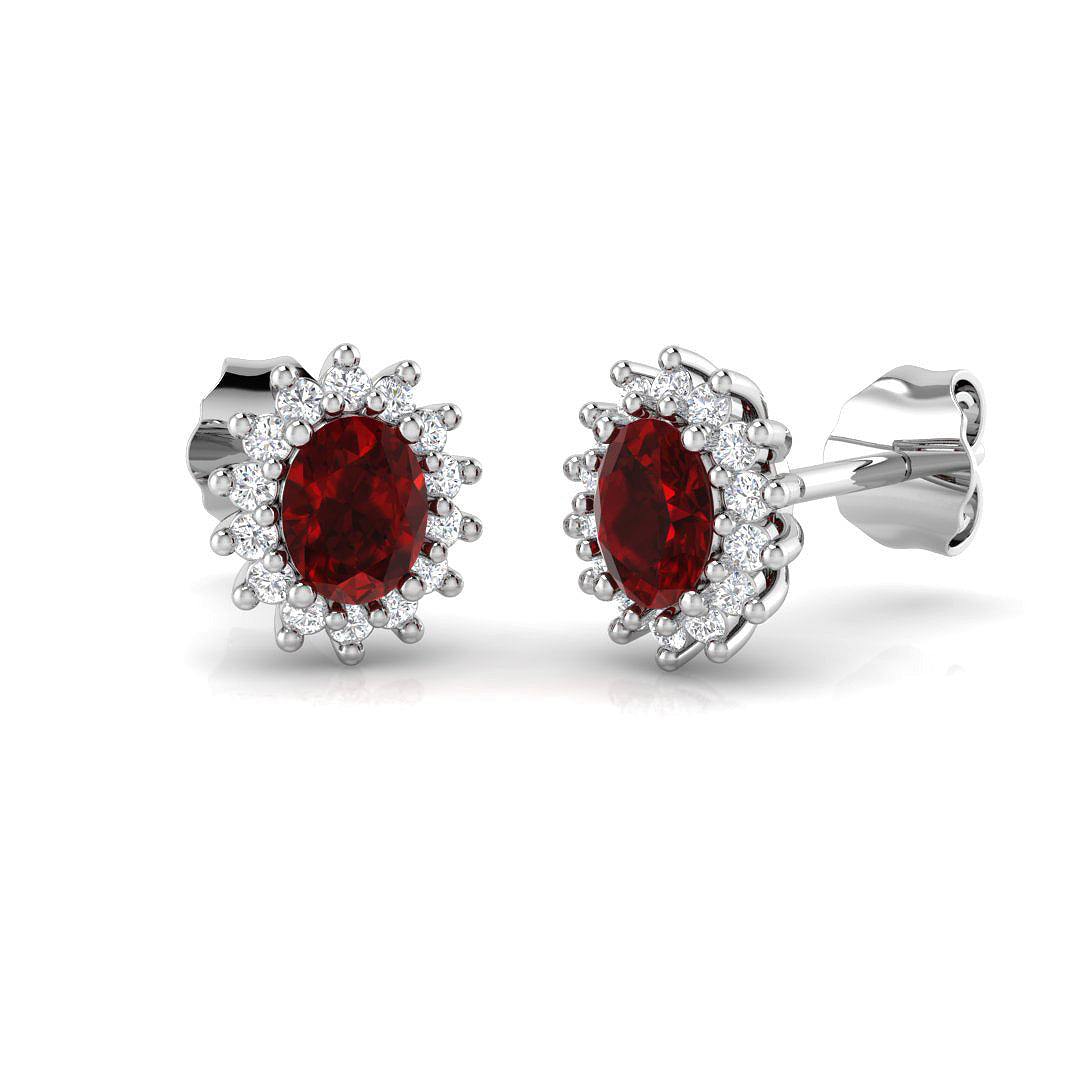 SE6874 — Earrings - 9k White Gold