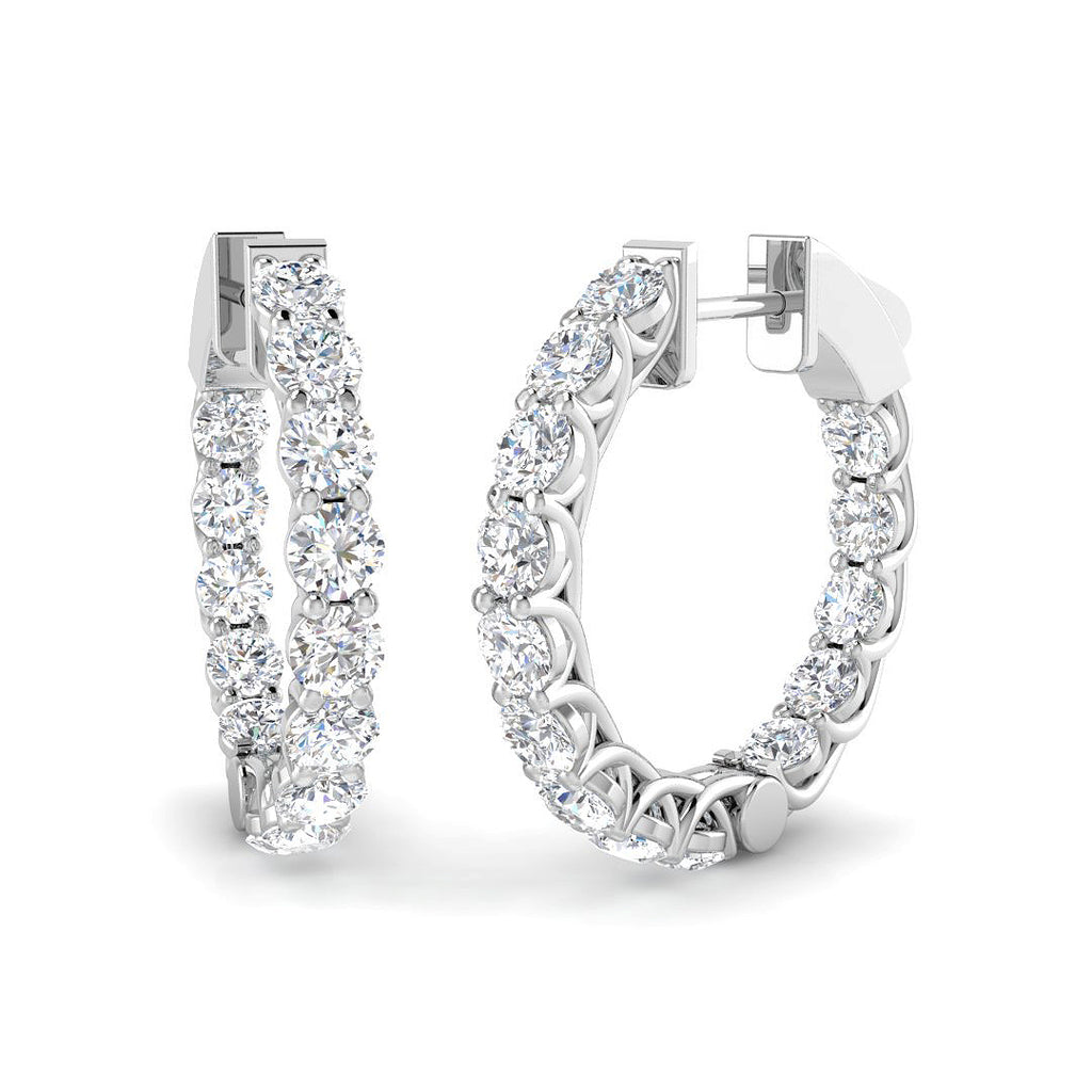 SE6907 — Earrings - 9k White Gold