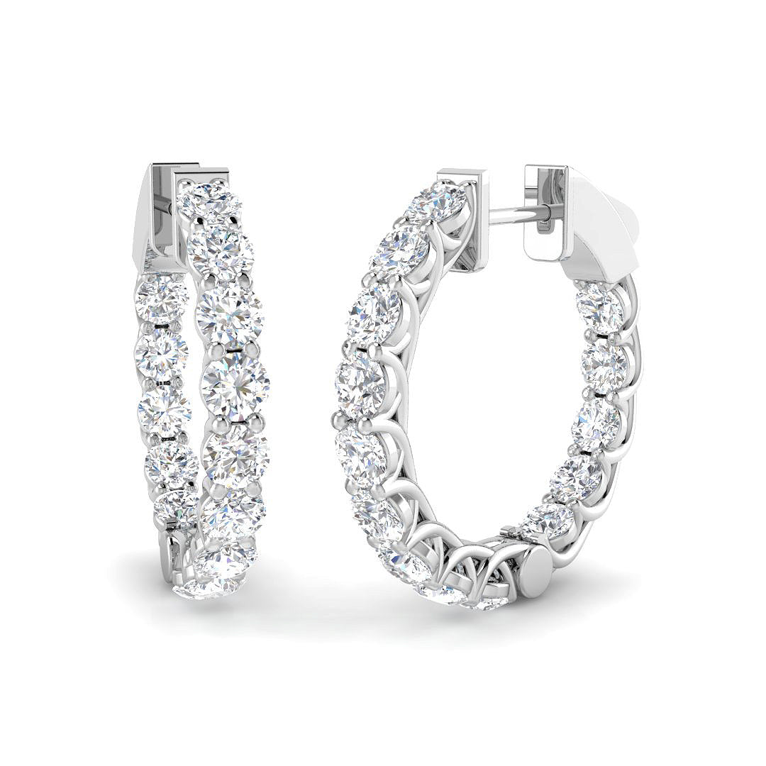 SE6907 — Earrings - 9k White Gold