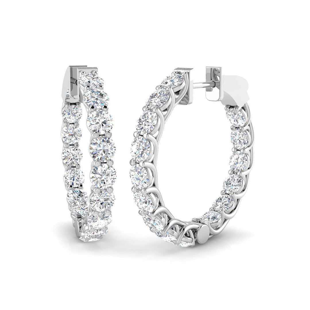 SE6908 — Earrings - 9k White Gold