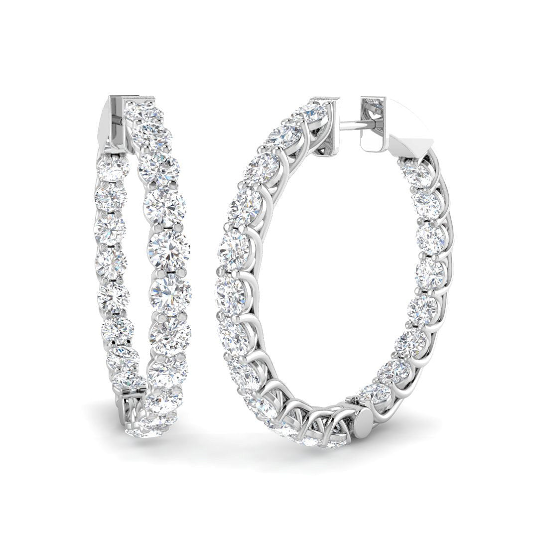 SE6909 — Earrings - 9k White Gold