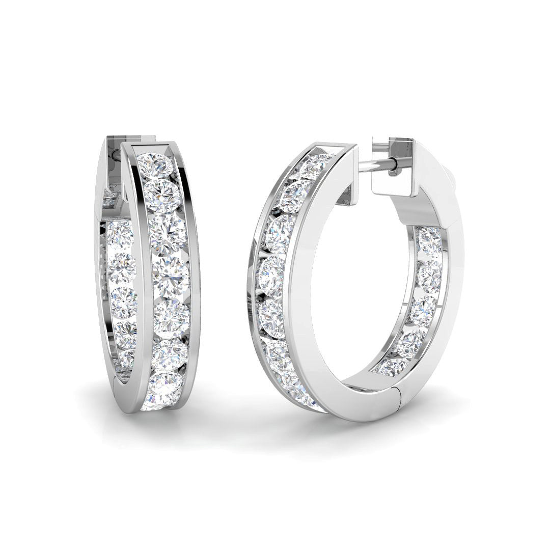 SE6910 — Earrings - 9k White Gold