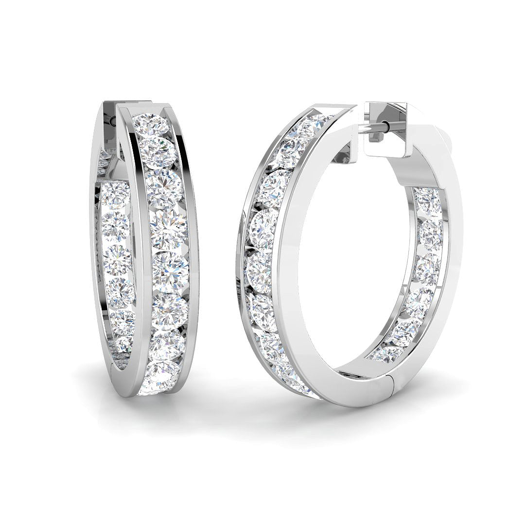 SE6911 — Earrings - 9k White Gold