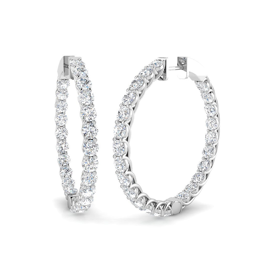 SE6915 — Earrings - 9k White Gold