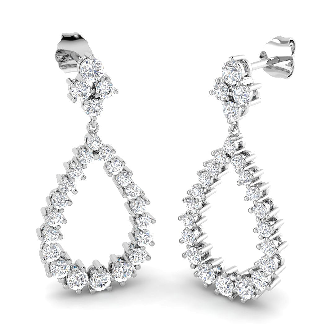 SE6929 — Earrings - 9k White Gold
