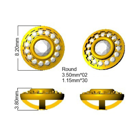 SE6934 — Earrings - 9k Yellow Gold detail