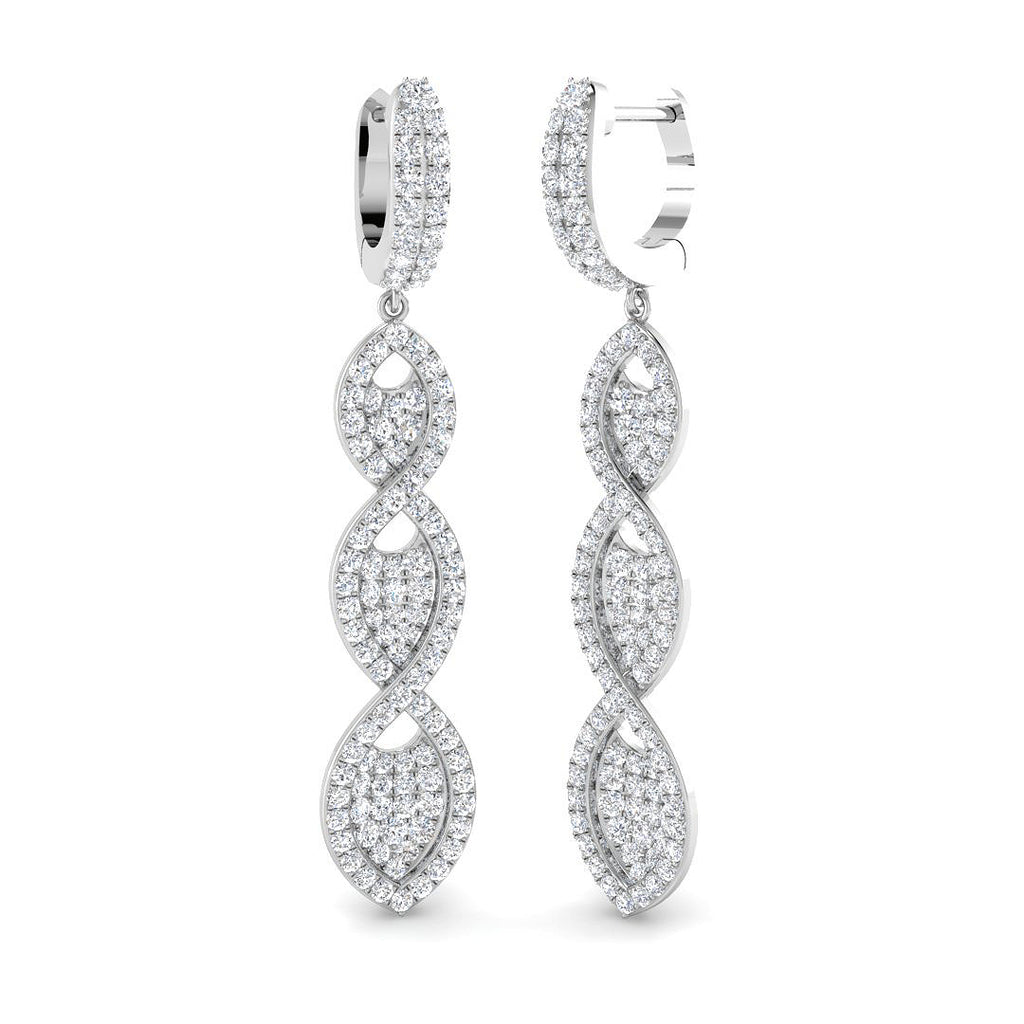SE6937 — Earrings - 9k White Gold