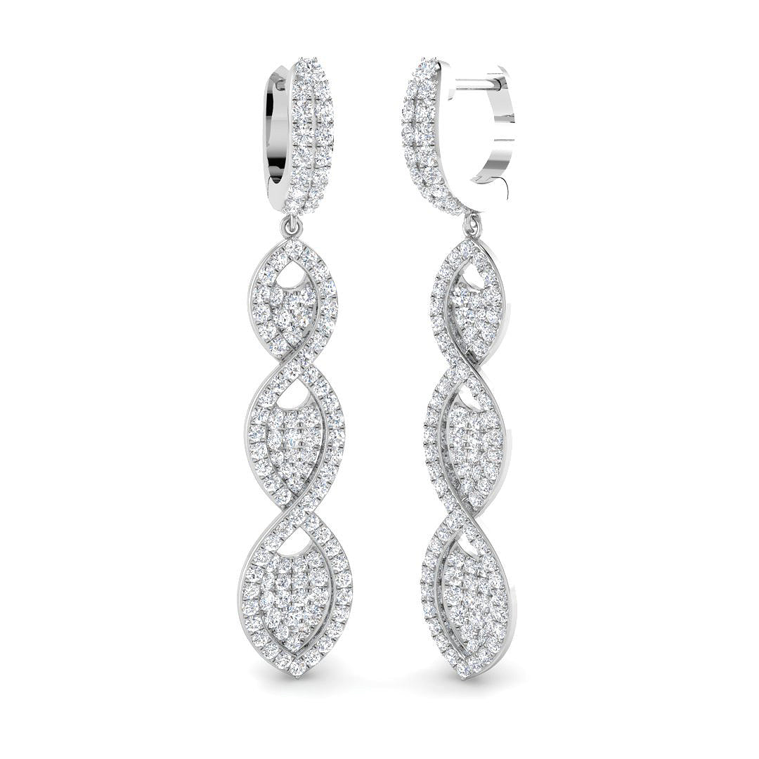 SE6937 — Earrings - 9k White Gold