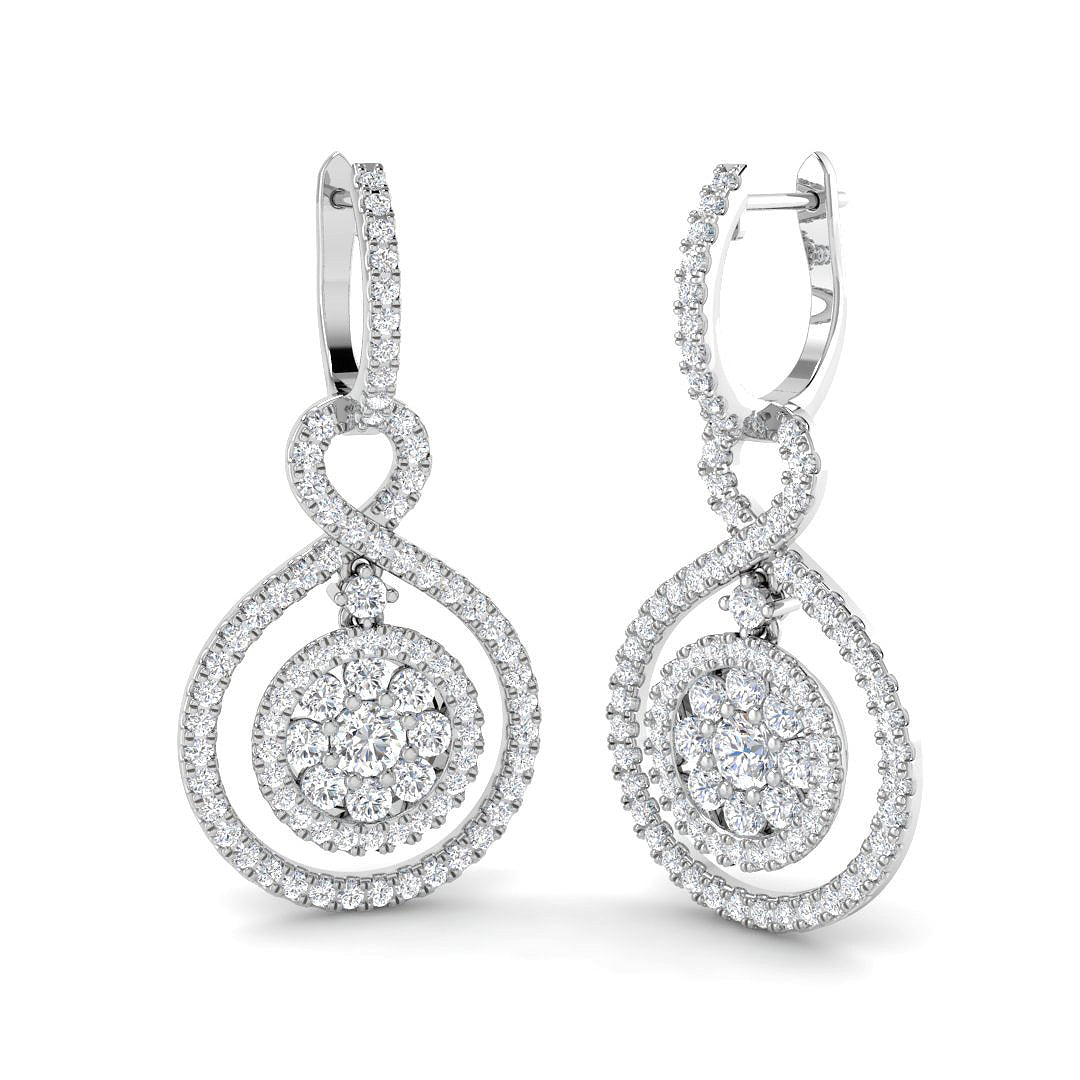 SE6939 — Earrings - 9k White Gold